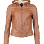 Amber Ember Cognac Leather Jacket