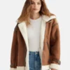 Autumn Ember Sheepskin Aviator Jacket (2)