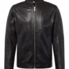 Black Onyx Quilted Leather Biker Jacket Premium Black Biker Style 4