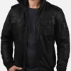 Blackhawk Racer Bomber Biker Jacket (1)