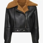 Bronzed Eclipse Shearling Lamb Leather Jacket