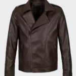 Cedar Trail Brown Leather Biker Jacket – Bold Moto Design