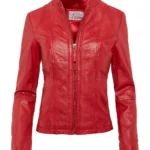 Crimson Edge 7Eleven Leather Jacket