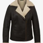 Dusk Horizon Sheepskin Aviator Jacket