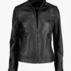 Elegance Rider Women’s Timeless Black Biker Leather Jacket (2)