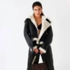 Frosted Horizon Oversized Shearling Aviator Jacket (1)