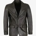 Men's Classic Leather Blazer - Premium Casual Jacket