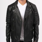 Obsidian Rogue Heritage Men Biker Leather Jacket