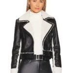 RogueFury Shearling Leather Biker Jacket