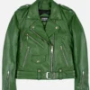 SavageCamo Women’s Biker Leather Jacket (1)