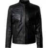Shadowstrike Men's Timeless Black Biker Leather Jacket (1)