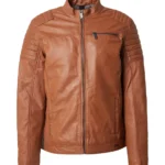 Sienna Blaze Men’s Leather Biker Jacket