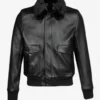 Stealth Biker Aviator Jacket Rugged Cowhide Leather Bomber 3