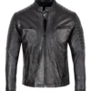 StormRider Men's All-Season Leather Biker Jacket (4)