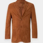 Urban Ronin Men's Tobacco Suede Leather Blazer