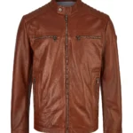 Vanguard Cruiser Men's Premium Leather Biker Jacket