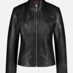 Windy City Classic Leather Jacket – Timeless Chicago Black Edition