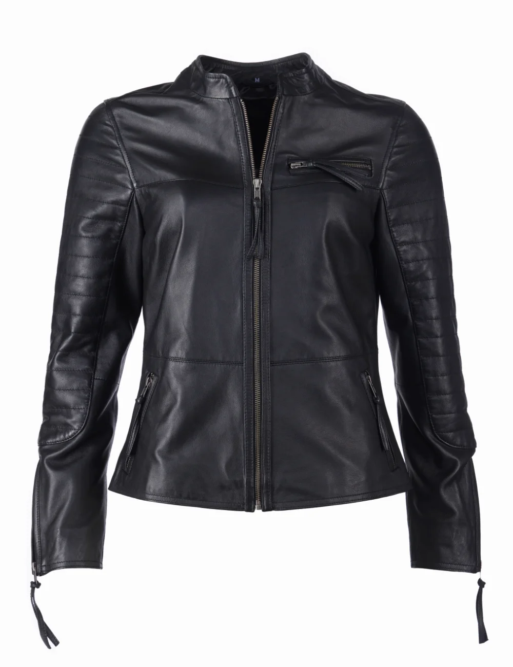 jetstream women's black leather jacket contemporary chic edition 1