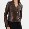 JetFlare Luxe Biker Jacket Women’s Real Leather Moto Fit 2