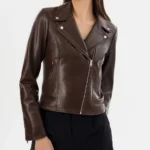 JetFlare Luxe Biker Jacket – Women’s Real Leather Moto Fit