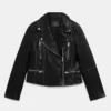 Quilted Edge Distressed Leather Moto USBiker Exclusive 1