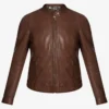 SteelSaddle Brown Leather Moto Jacket (1)