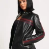 StripeRide Leather Biker Jacket (3)