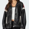Torque Line Biker Jacket Women’s Oversized Leather Style 1