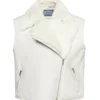 ArcticRogue Women's Ivory Biker Leather Vest (1)