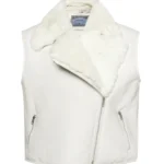 ArcticRogue Women's Ivory Biker Leather Vest