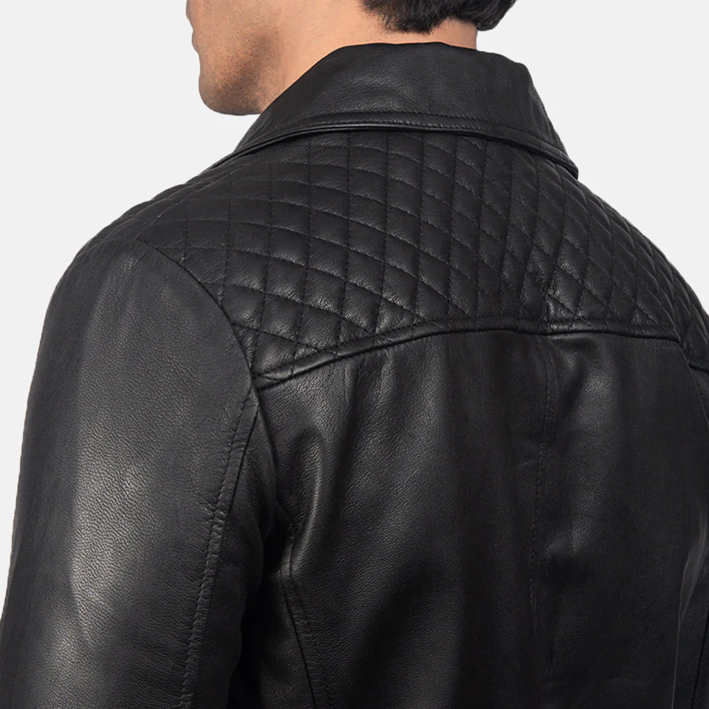 Black Quilted Leather Jackets