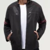 Blizzard line Black Café Racer Biker Jacket Faux Shearling 2