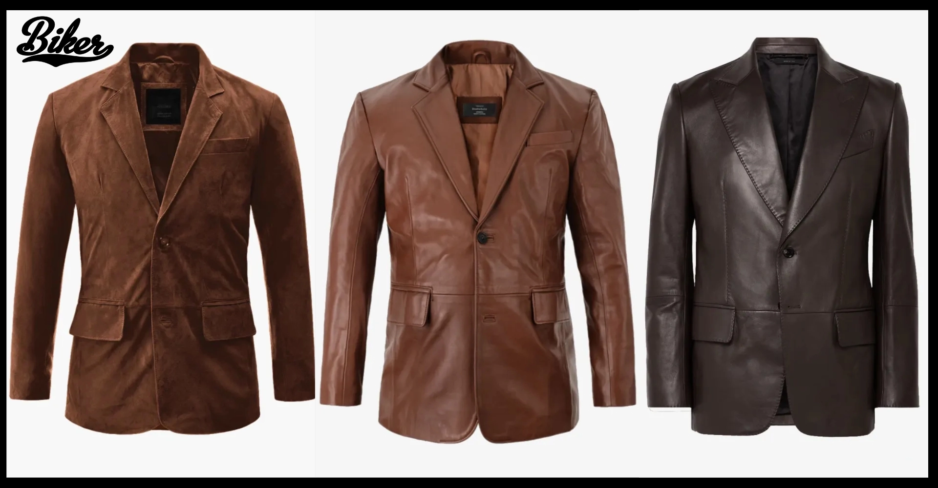 Brown Leather Blazer