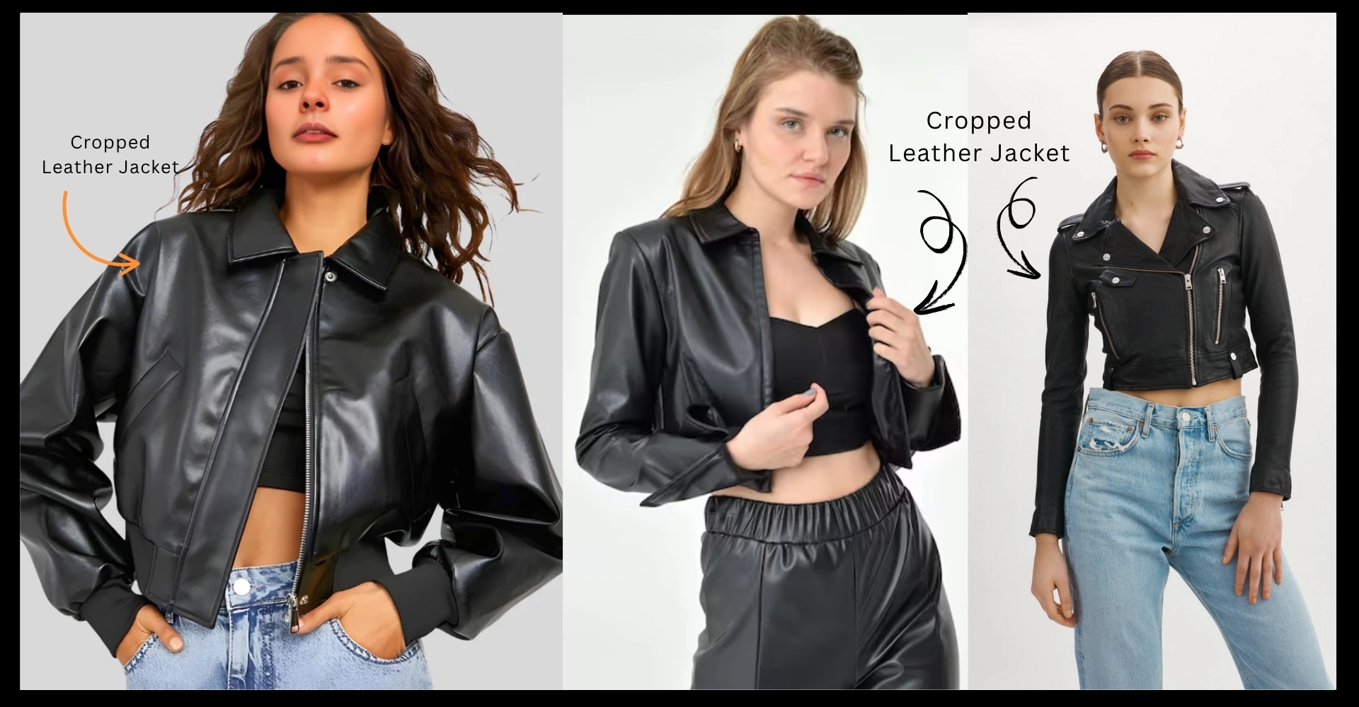 Cropped Leather Jackets