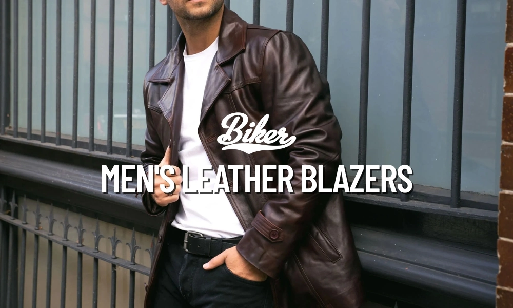 Men's Leather Blazers By US Biker Jacket