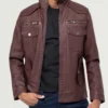 Men’s Oxflare Moto Biker Leather Jacket (1)