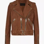SierraRogue Women Suede Biker Jacket