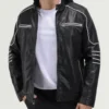 Strikeline Hooded Biker Leather Jacket (1)