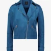 Women’s AzureStorm Real Suede Moto Biker Jacket (5)