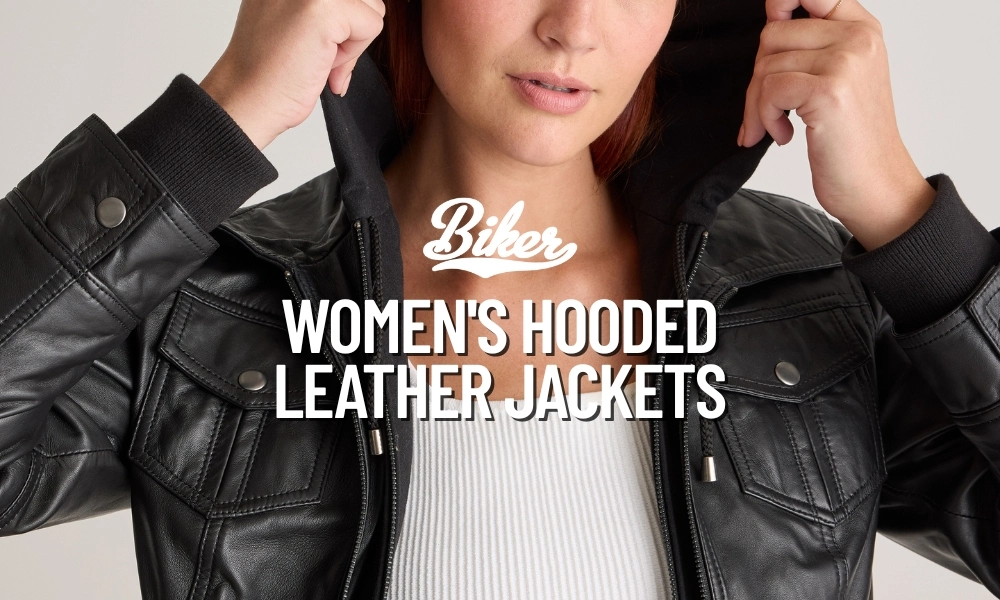 Women’s Hooded Leather Jackets