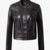 Women’s JetThrottle Minimalist Racer-Style Leather Biker Jacket (2)