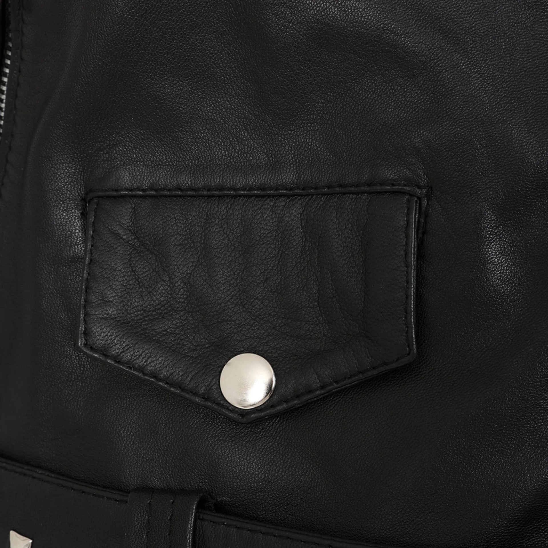 Women’s RebelSpike Studded Rock Leather Biker Jacket (3)