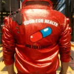 Cyberpunk-2077 Akira Kaneda Capsule Red Leather Jacket