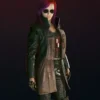 Cyberpunk 2077 Durable Street Trench Leather Coat (3)