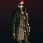 Cyberpunk-2077 Durable Street Trench - Leather Coat