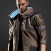 Cyberpunk Edgerunners Samurai Bomber Brown Jacket (6)