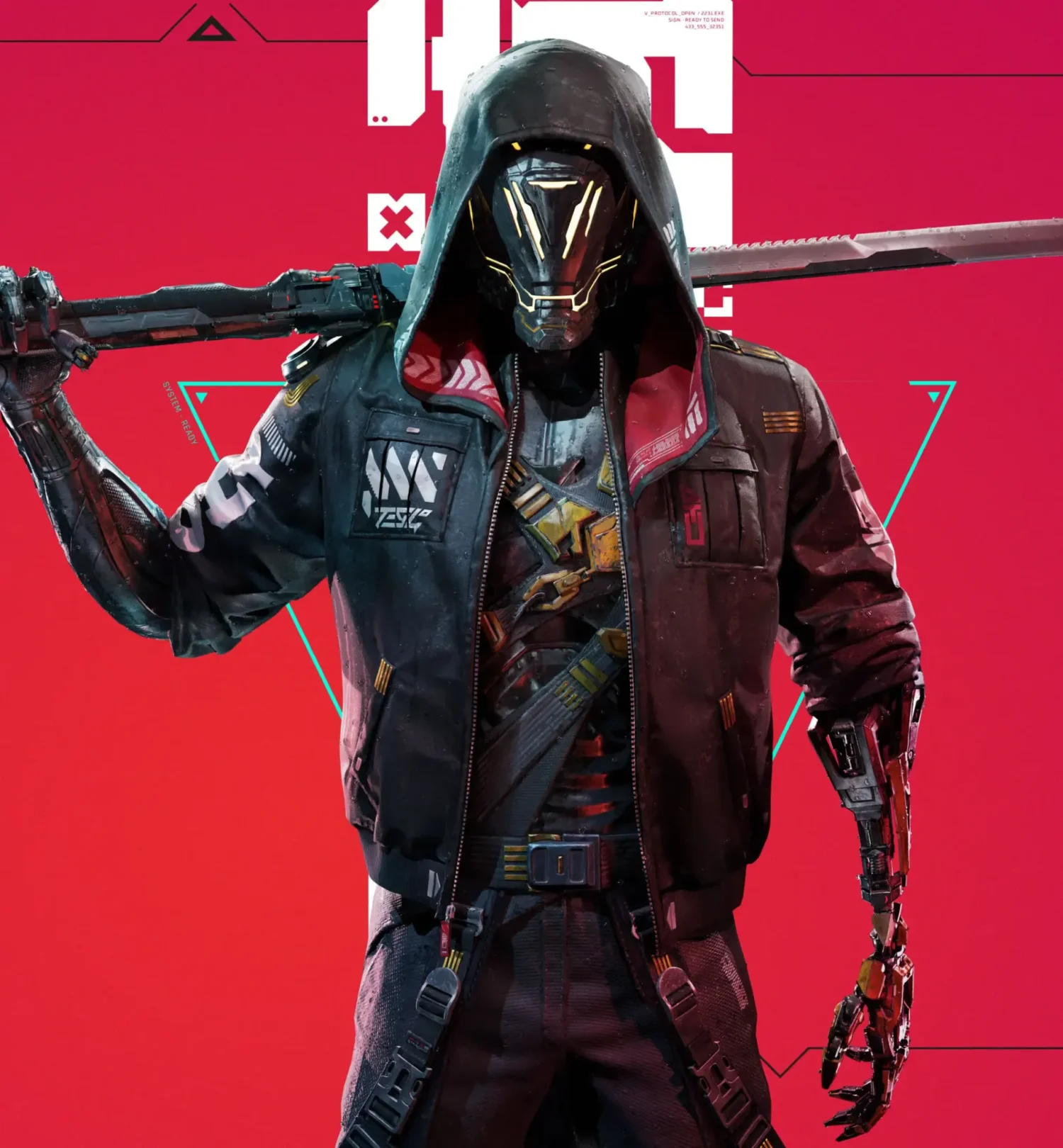 Ninja Ghost Runner Hooded Jacket 1